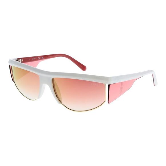 Guess Shielded Sunglasses Retro Design Men White